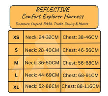 Load image into Gallery viewer, REFLECTIVE Comfort Explorer Harness: HEARTS