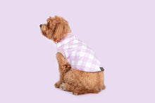 Load image into Gallery viewer, DOG FLEECE VEST: BERRY GINGHAM