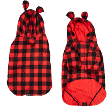 Load image into Gallery viewer, DOG RAINCOAT: BUFFALO PLAID