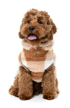 Load image into Gallery viewer, Checkered Teddy Sweater - Tan