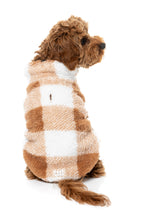 Load image into Gallery viewer, Checkered Teddy Sweater - Tan