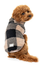 Load image into Gallery viewer, Checkered Teddy Sweater - Black/Beige