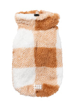 Load image into Gallery viewer, Checkered Teddy Sweater - Tan