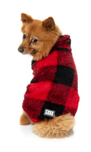 Load image into Gallery viewer, Checkered Teddy Sweater - Red
