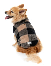Load image into Gallery viewer, Checkered Teddy Sweater - Black/Beige