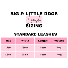 Load image into Gallery viewer, Big and Little Dogs - DOG LEASH: Purple Fairy Bread: 2.5cm Wide
