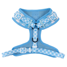 Load image into Gallery viewer, ADJUSTABLE DOG HARNESS: BLUEBERRY GINGHAM
