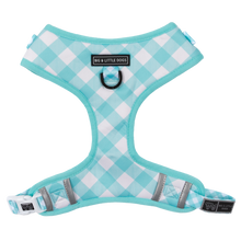 Load image into Gallery viewer, ADJUSTABLE DOG HARNESS: PEPPERMINT GINGHAM
