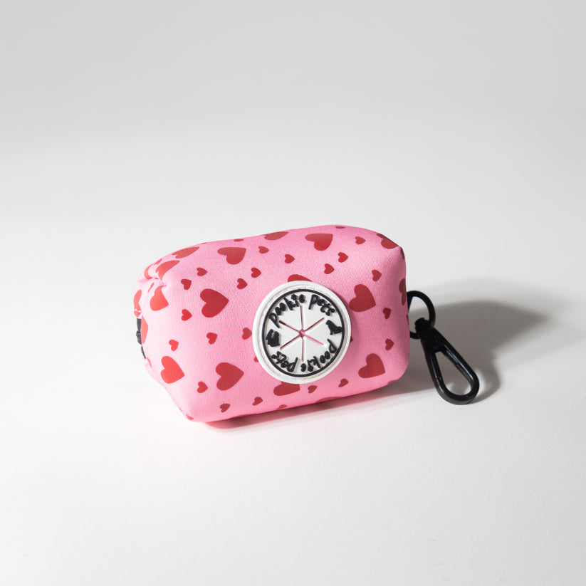 REFLECTIVE Poop Bag Dispensers: HEARTS
