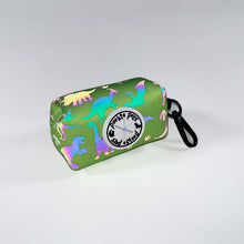 Load image into Gallery viewer, REFLECTIVE Poop Bag Dispenser: DINOSAURS GREEN
