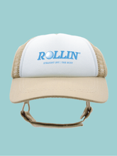 Load image into Gallery viewer, Khaki Rollin' in the Ruff Trucker Hats for Dogs
