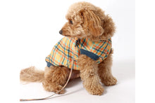 Load image into Gallery viewer, Velvet Lined Orange Plaid Dog Jumper
