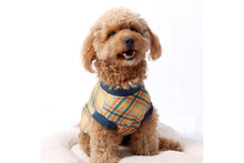 Load image into Gallery viewer, Velvet Lined Orange Plaid Dog Jumper
