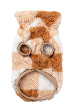 Load image into Gallery viewer, Checkered Teddy Sweater - Tan
