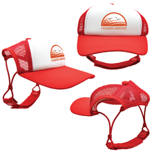 Load image into Gallery viewer, Red Chasing Birdies Trucker Hats for Dogs
