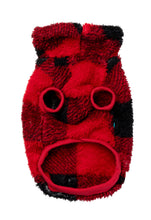 Load image into Gallery viewer, Checkered Teddy Sweater - Red
