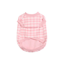 Load image into Gallery viewer, Velvet Lined Pink Gingham Dog Jumper
