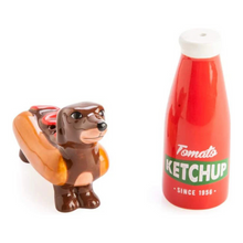 Load image into Gallery viewer, Sausage Dog &amp; Ketchup: Salt &amp; Pepper Set
