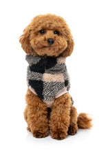Load image into Gallery viewer, Checkered Teddy Sweater - Black/Beige
