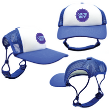 Load image into Gallery viewer, Blue Good Boy Trucker Hats for Dogs
