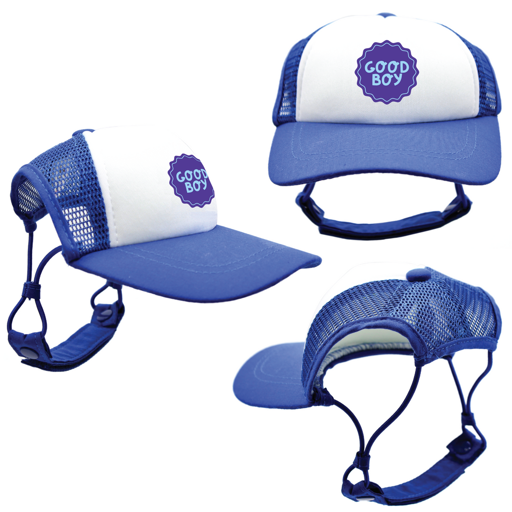 Blue Good Boy Trucker Hats for Dogs