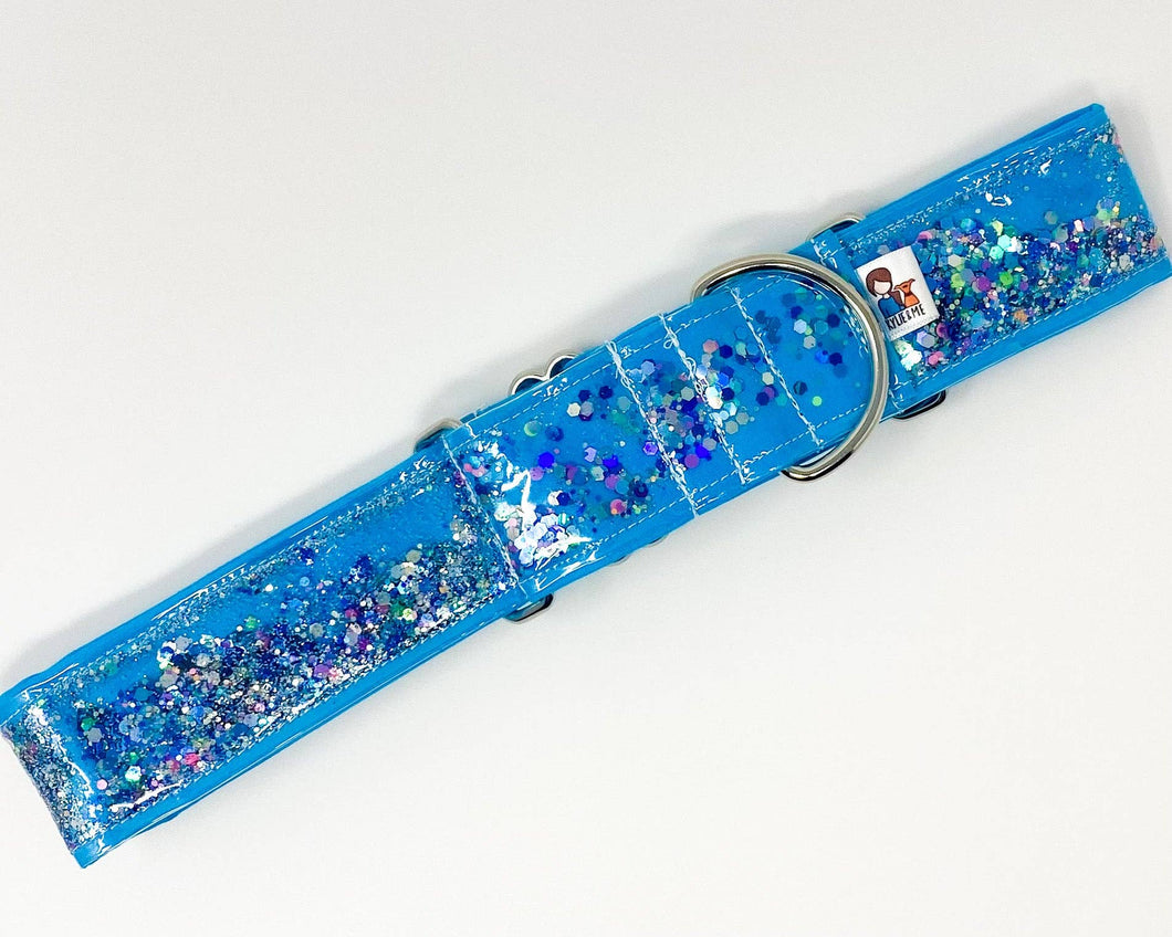 Kylie & Me - Martingale Collar | Blue Glitter