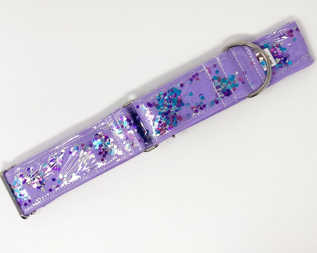 Kylie & Me - Martingale Collar | Purple Glitter