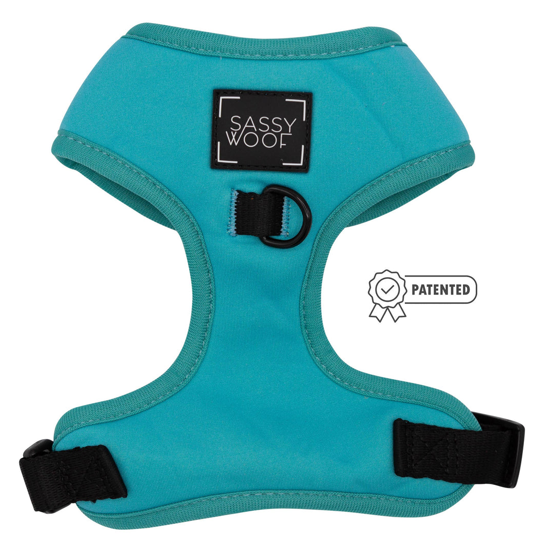 SASSY WOOF - Dog Adjustable Harness - Neon Blue