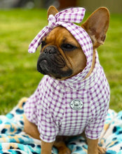 Load image into Gallery viewer, PURPLE GINGHAM - DOG SKIVVIE
