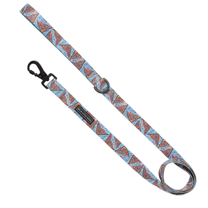DOG LEASH: Blue Fairy Bread 1.5cm wide