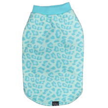Load image into Gallery viewer, DOG FLEECE JUMPERS - TURQUOISE LEOPARD
