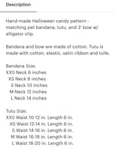 Load image into Gallery viewer, Glow-in-Dark Mummy Eyes Pet Bandana, Tutu, and Bow
