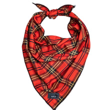 Load image into Gallery viewer, Plaid Bandana - Tie Up Dog Bandana
