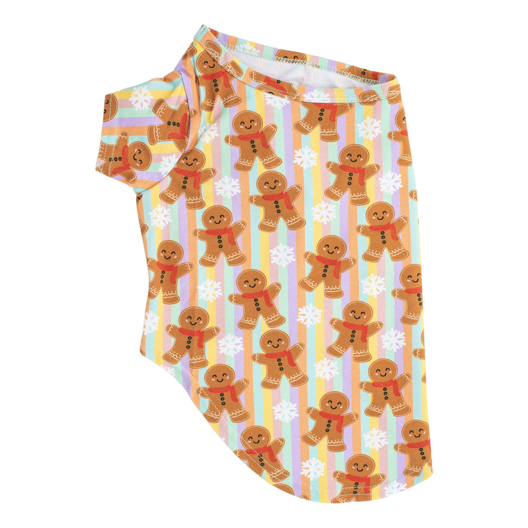Gingerbread Cheer Christmas dog shirt